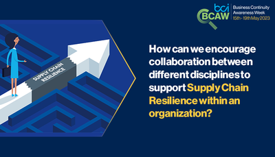 How can we encourage collaboration between different disciplines to support supply chain resilience