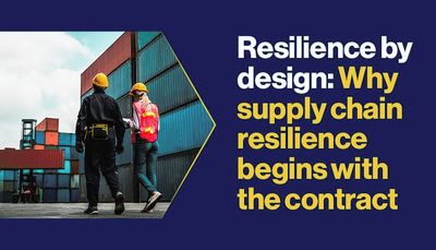 Resilience by design: Why supply chain resilience begins with the ...