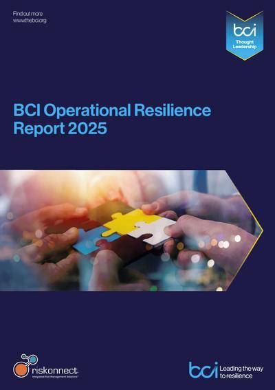 BCI Operational Resilience Report 2025 - Cover Image